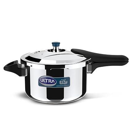 Ultra Dura cook Triply 3.5 L Pressure Cooker,SS 304 Food Grade,ISI,5Y Warranty