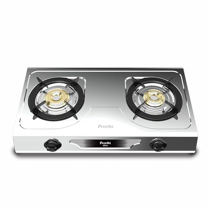 Preethi Glory Stainless Steel Gas Stove (SSGS 012) 2 Burner